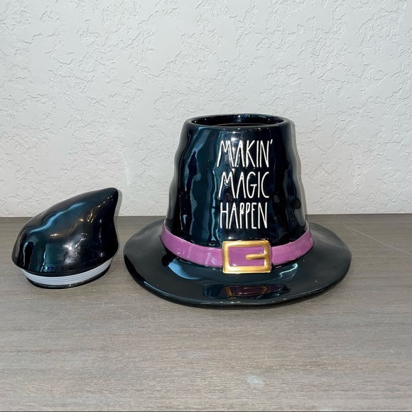 Rae Dunn MAKIN’ MAGIC HAPPEN Figural Canister, Witch Hat - Picture 3 of 10